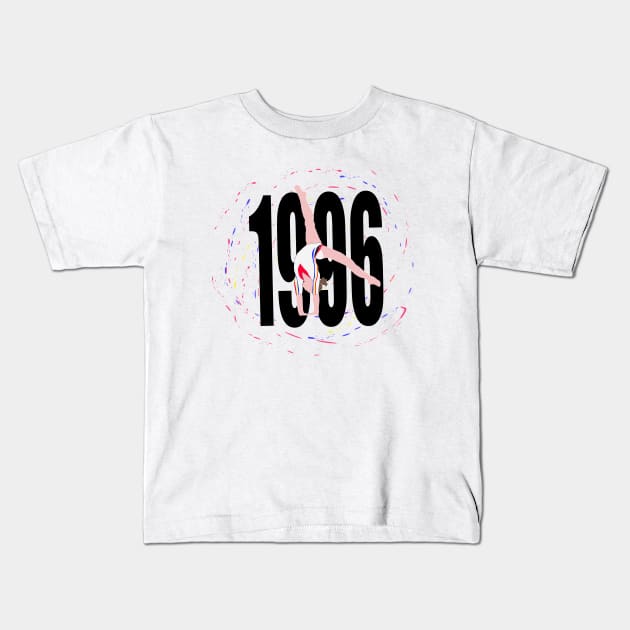 1996 Romanian Gymnastics Kids T-Shirt by FlexiblePeople